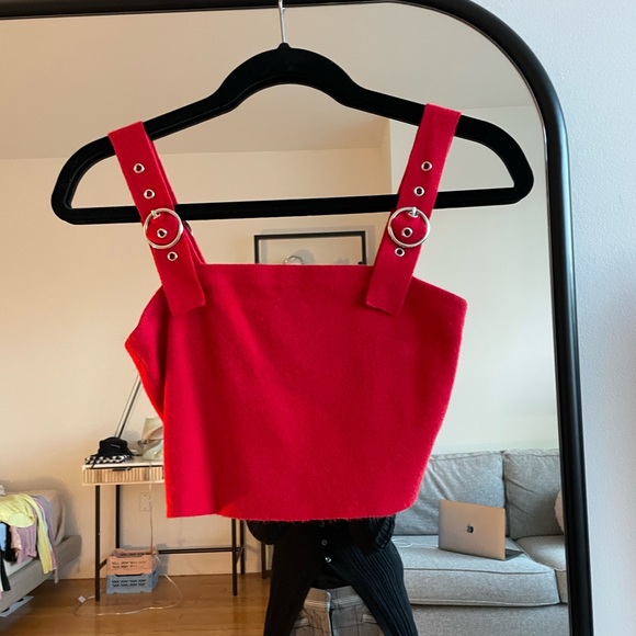 Forever 21 Crop Top Red - Picture 1 of 3